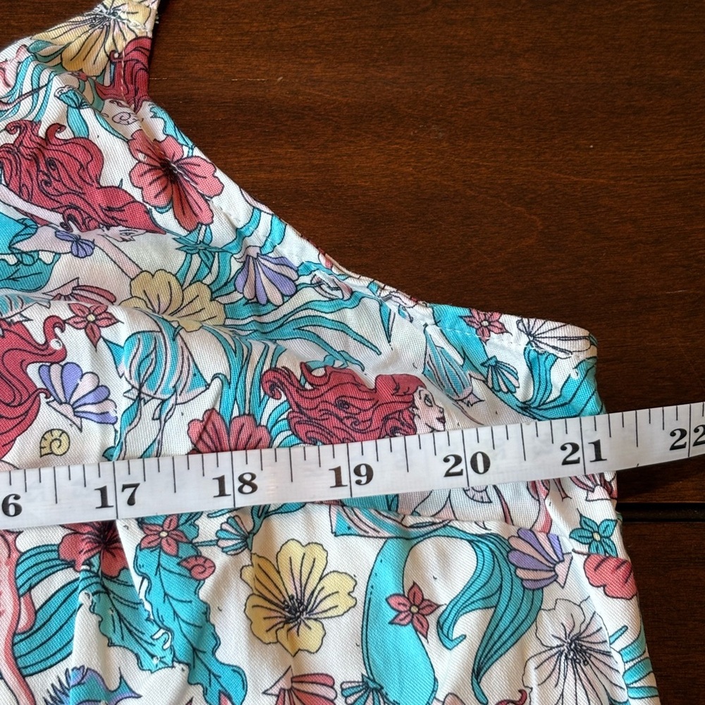 Disney Princess Ariel Little Mermaid Floral Tank Top Women’s Size 1 - Picture 5 of 8